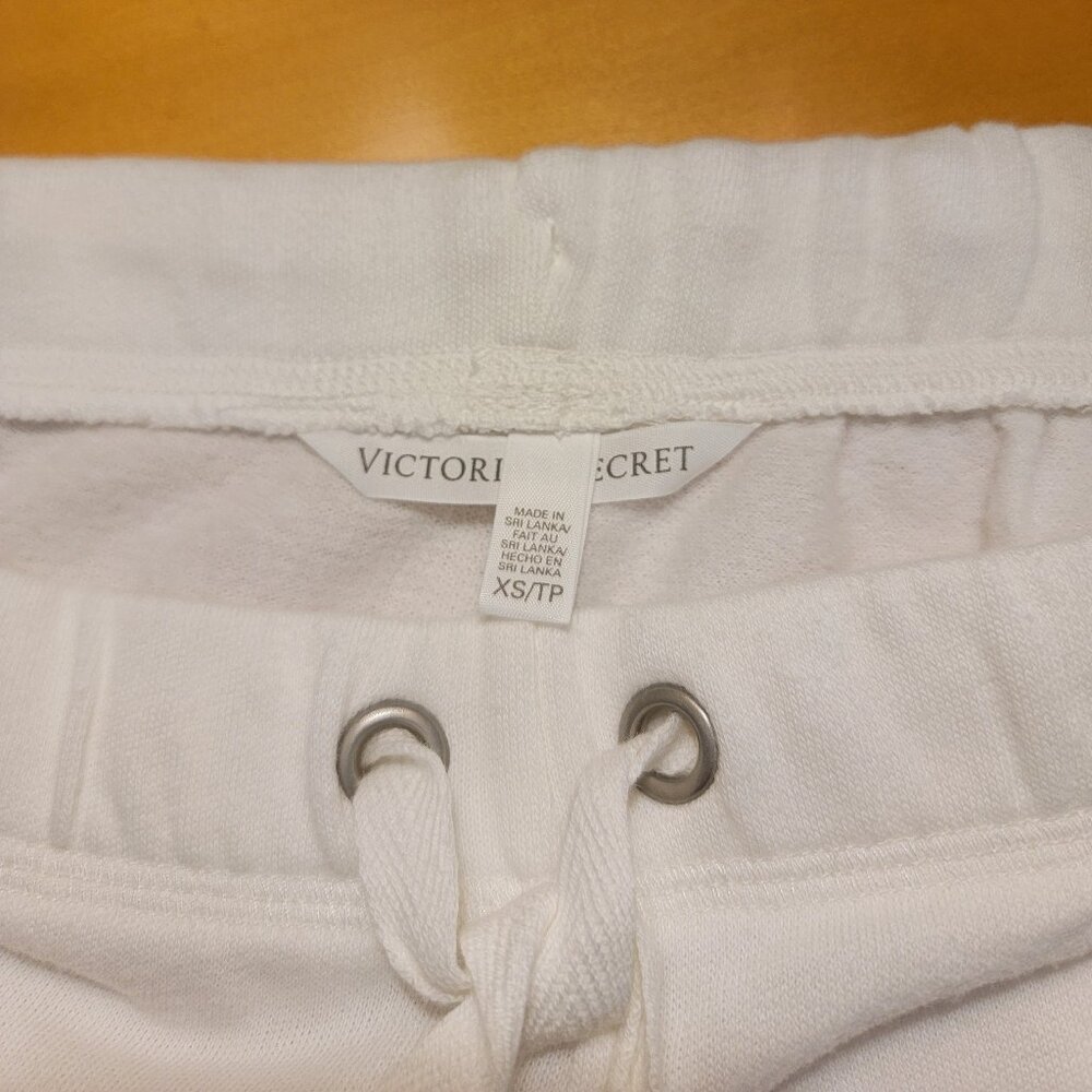 Victoria's Secret Lightweight White Sweatpants Size XS EXC - Picture 4 of 7